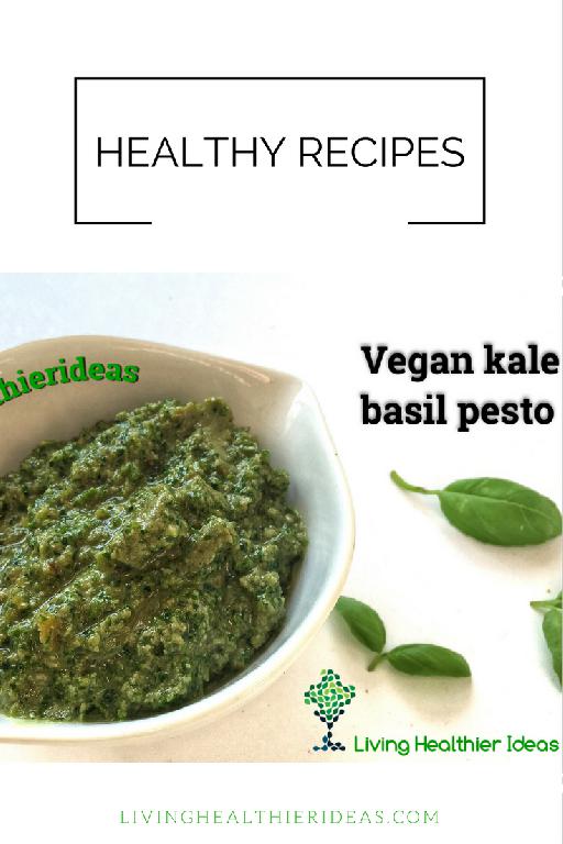 DIY How to make vegan kale basil pesto